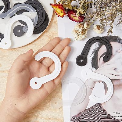 60Pcs Plastic Sock Hooks FIND-HY0001-02-1