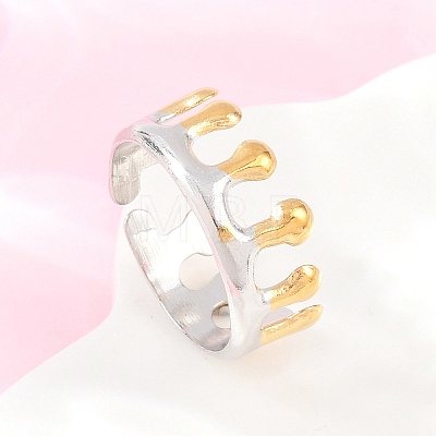 304 Stainless Steel Cuff Open Rings RJEW-Z138-01GP-01-1