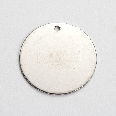 Tarnish Resistant Stainless Steel Stamping Blank Tag Pendants STAS-L166-05-1