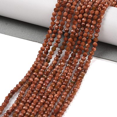 Synthetic Green Goldstone Beads Strands G-L581A-004B-01-1