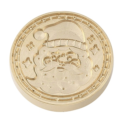 Christmas Series Wax Seal Brass Stamp Head LS-AJEW-M037-01G-17-1