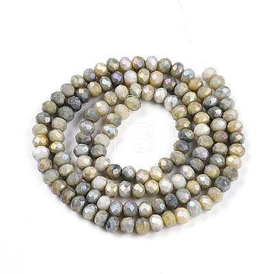 Ombre Effect Dyed Glass Beads Strands X-GLAA-C023-02-C11-A-1