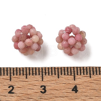 Natural Rhodonite Woven Beads GG-CBA2E9C-F19-02-1