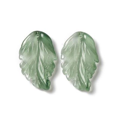 Dyed & Heated Glass Pendants X1-GLAA-B009-06A-1