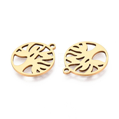 201 Stainless Steel Pendants STAS-T073-52G-1