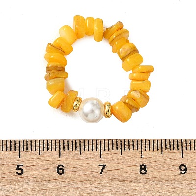 Natural Freshwater Shell Finger Rings RJEW-JR01073-1