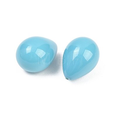 Electroplate Opaque Glass Beads GLAA-A044-02F-1