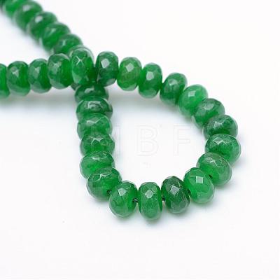 Natural White Jade Bead Strands G-R343-2x4-12-1