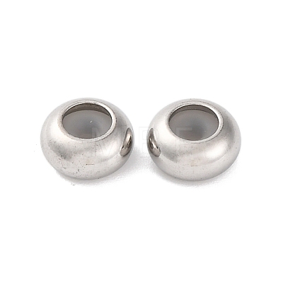 202 Stainless Steel Beads STAS-P238-10P-F-1