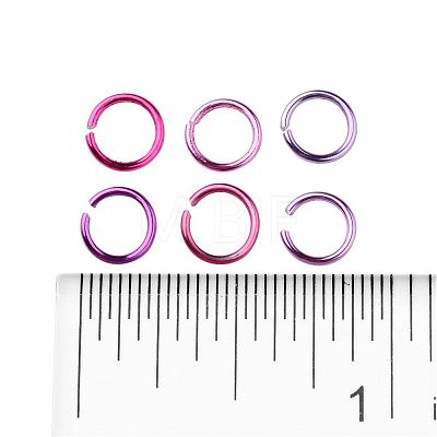 6 Colors Aluminum Wire Open Jump Rings ALUM-X0001-01C-1
