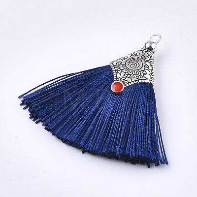 Polyester Tassel Pendant Decorations FIND-T036-01E-1