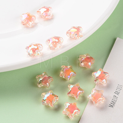 Transparent Acrylic Beads TACR-S152-01B-SS2109-1