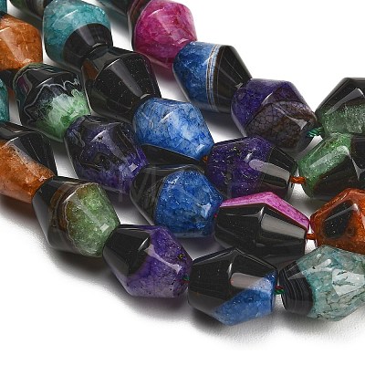 Natural Agate Beads Strands GG-L001-D02-02-1