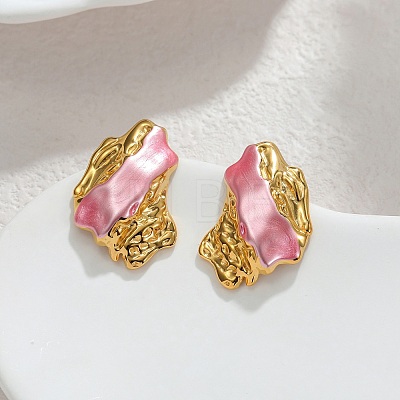 304 Stainless Steel Stud Earrings EJEW-T054-15G-1