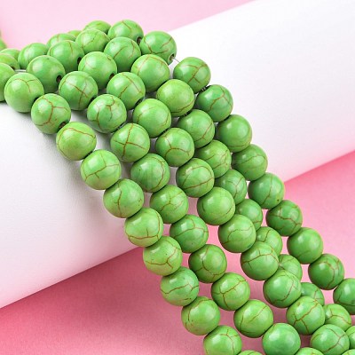Synthetic Turquoise Beads Strands X-TURQ-G106-8mm-02B-1