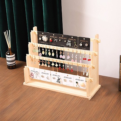 4-Tier Wood Earring Displays EDIS-G016-01C-1