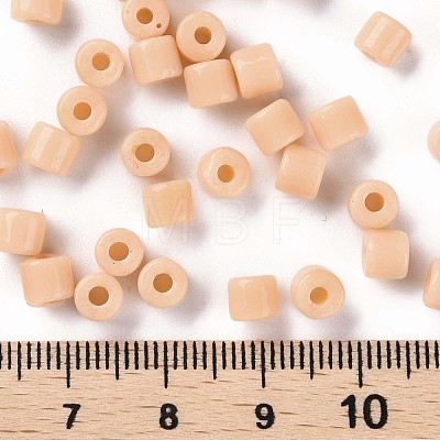 Opaque Colours Glass Round Bugle Beads SEED-S045-001A-A02-1