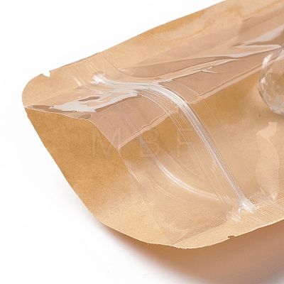 Eco-friendly Biodegradable Kraft Paper Packaging Zip Lock Paper Bag X-CARB-P002-04-1