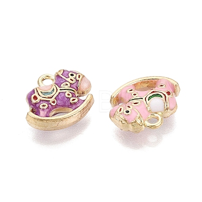 Alloy Enamel Pendants ENAM-N069-08KCG-1