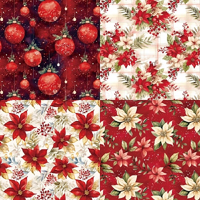 24Pcs 12 Styles Christmas Scrapbook Paper Pads PW-WG8757D-01-1