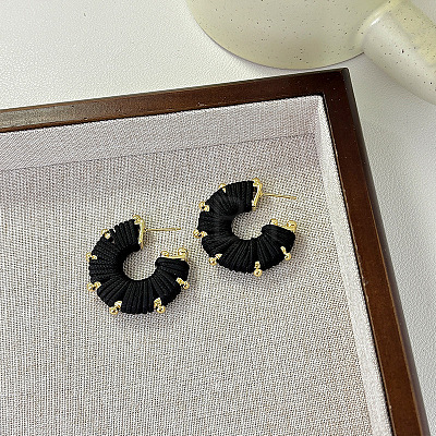 Alloy & Imitation Leather Stud Earrings WG3B4DD-02-1