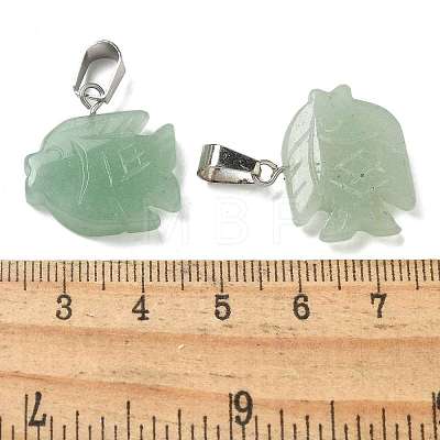 Natural Green Aventurine Pendants G-B127-16P-03-1