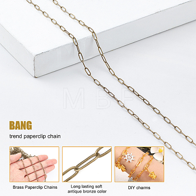 DIY Paperclip Chain Jewelry Making Kits DIY-SC0014-49AB-1