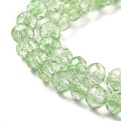 Crack Glass Beads Strands GLAA-M049-01C-1