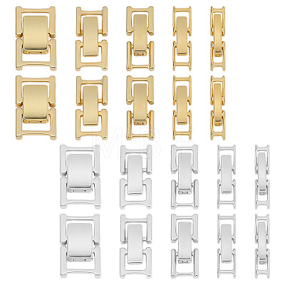 24Pcs 12 Styles Eco-Friendly Brass Watch Band Clasps KK-DR0001-65-1