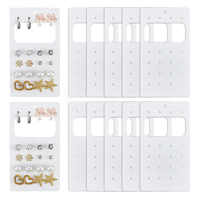 Acrylic Stud Earring Organizer Display Cards CDIS-WH0020-40B-01-1