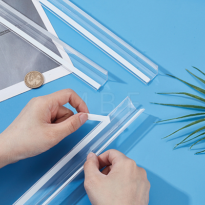 Plastic Self-adhesive Wall Corner Protector LS-AJEW-WH0606-90A-1