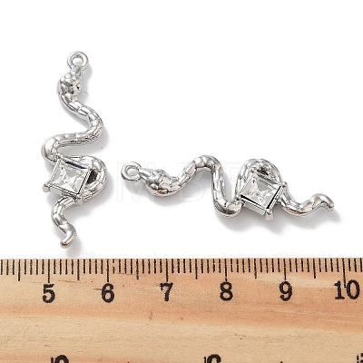 Rack Plating Alloy Rhinestone Pendants PALLOY-F311-22P-01-1