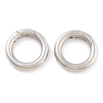 Non-Tarnish 316 Stainless Steel Spring Gate Rings STAS-M296-01P-B-01-1