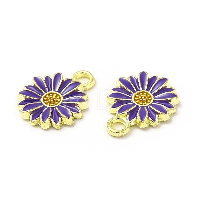 Alloy Enamel Charms FIND-H035-01G-LG-1