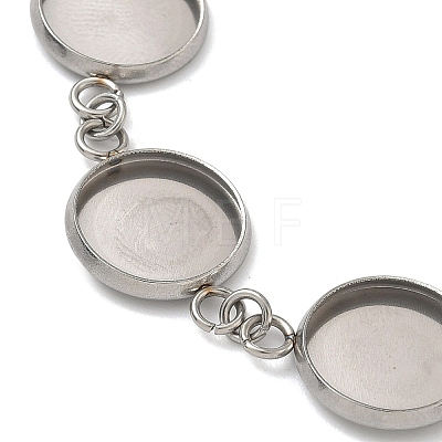 304 Stainless Steel Bracelet Making STAS-B126-03P-1