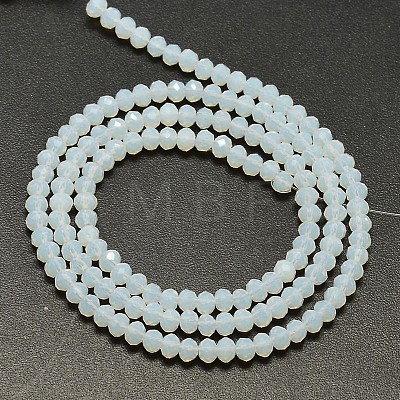 Faceted Rondelle Opal Beads Strands X-EGLA-J134-4x3mm-D01-1