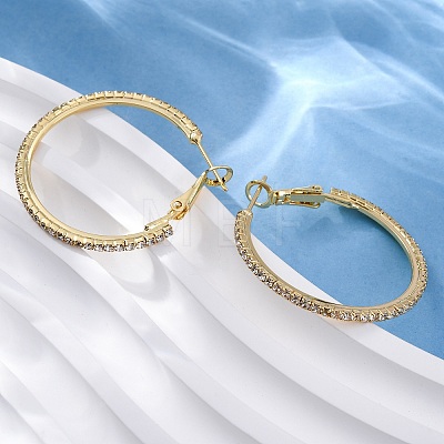 Brass Micro Pave Cubic Zirconia Stud Earrings EJEW-R025-32G-1