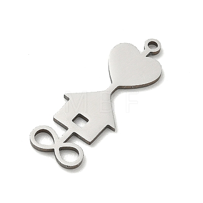 201 Stainless Steel Pendants STAS-B136-16P-1