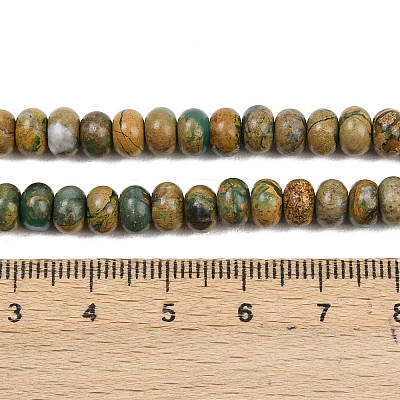 Natural Verdite Stone Beads Strands G-L647-D04-4x6mm-1