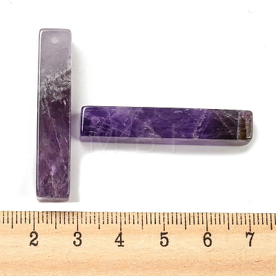 Natural Amethyst Pendants G-M417-02E-1