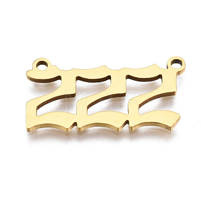 201 Stainless Steel Pendant Links STAS-S110-115G-02-1