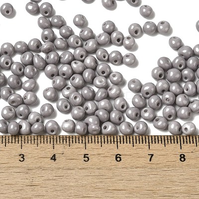 6/0 Opaque Baking Paint Glass Seed Beads SEED-M012-02A-17-1