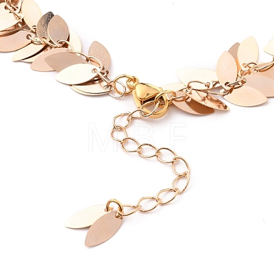 Brass Charm Anklets Sets AJEW-AN00346-1