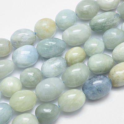 Natural Aquamarine Beads Strands G-F547-12-B-1