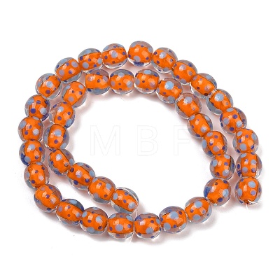 Handmade Lamword Beads Strands LAMP-P069-01A-03-1