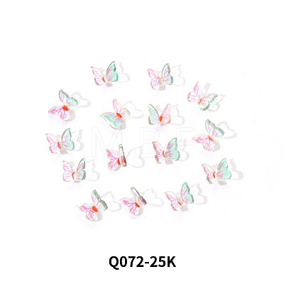 3D Resin Butterfly Nail Charms MRMJ-Q072-25K-1