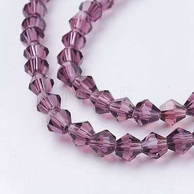 Imitation Austrian Crystal 5301 Bicone Beads GLAA-S026-M-1