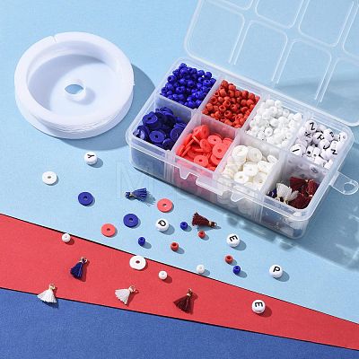 4 July American Independence Day Jewelry Making Kits DIY-LS0001-05-1