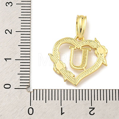 Heart Brass Pendants KK-I714-04G-U-1