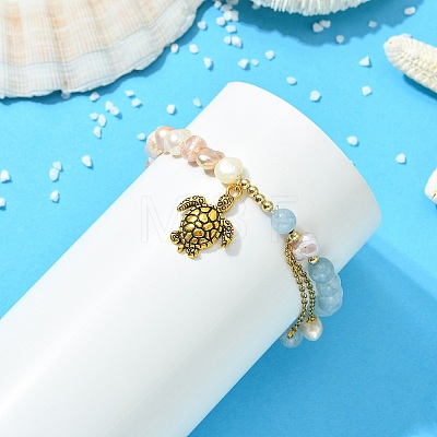 Alloy Charm Bracelets BJEW-JB13982-01-1